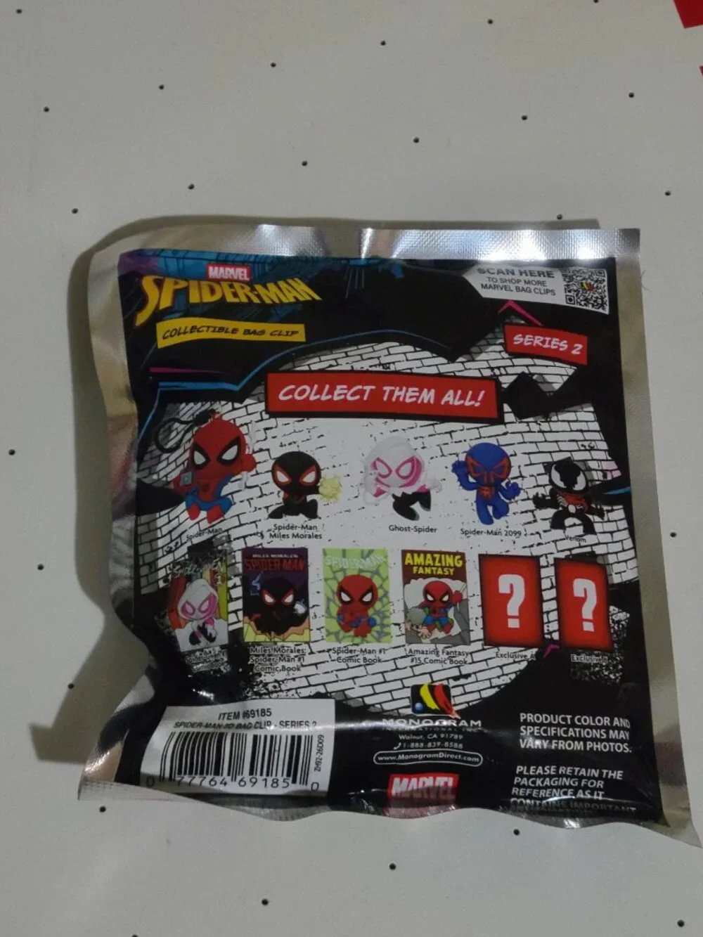 Spider-Man Brand New Day Popcorn Bucket AND Bag Clip